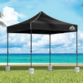 Instahut Gazebo Pop Up Marquee 3x3 Folding 500D Wedding Tent Base Pod Black GAZEBO-T-3X3-F-BK-BASE