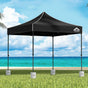 Instahut Gazebo Pop Up Marquee 3x3 Folding 500D Wedding Tent Base Pod Black GAZEBO-T-3X3-F-BK-BASE