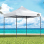 Instahut Gazebo Pop Up Marquee 3x3 Folding Tent Outdoor Camping 500D Oxford GAZEBO-T-3X3-F-WH