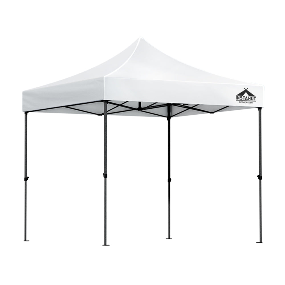 Instahut Gazebo Pop Up Marquee 3x3 Folding Tent Outdoor Camping 500D Oxford GAZEBO-T-3X3-F-WH