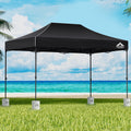 Instahut Gazebo Pop Up Marquee 3x4.5 Folding 500D Wedding Tent Base Pod Black GAZEBO-T-3X45-F-BK-BASE