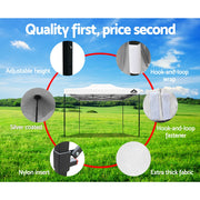 Instahut Gazebo Pop Up Marquee 3x4.5 Folding Tent 500D Oxford Fabric White GAZEBO-T-3X45-F-WH