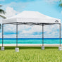 Instahut Gazebo Pop Up 3x4.5m w/Base Podx4 Marquee Folding Outdoor Wedding Camping Tent Shade Canopy White GAZEBO-T-3X45-F-WH-BASE