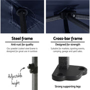 Instahut Gazebo Pop Up Marquee 3x6 Folding Tent Wedding 500D Oxford Camping Navy GAZEBO-T-3X6-F-NA
