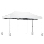 Instahut Gazebo Pop Up Marquee 3x6 Folding 500D Wedding Tent Base Pod White GAZEBO-T-3X6-F-WH-BASE