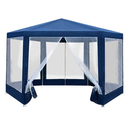 Instahut Gazebo?2x2m Marquee Wedding Party Tent Outdoor Camping Mesh Wall Canopy Shade Gazebos Navy GAZEBO-WED-C-FG-222-NA