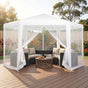 Instahut Gazebo?2x2m Marquee Wedding Party Tent Outdoor Camping Mesh Wall Canopy Shade Gazebos Navy GAZEBO-WED-C-FG-222-WH