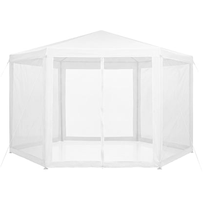 Instahut Gazebo?2x2m Marquee Wedding Party Tent Outdoor Camping Mesh Wall Canopy Shade Gazebos Navy GAZEBO-WED-C-FG-222-WH