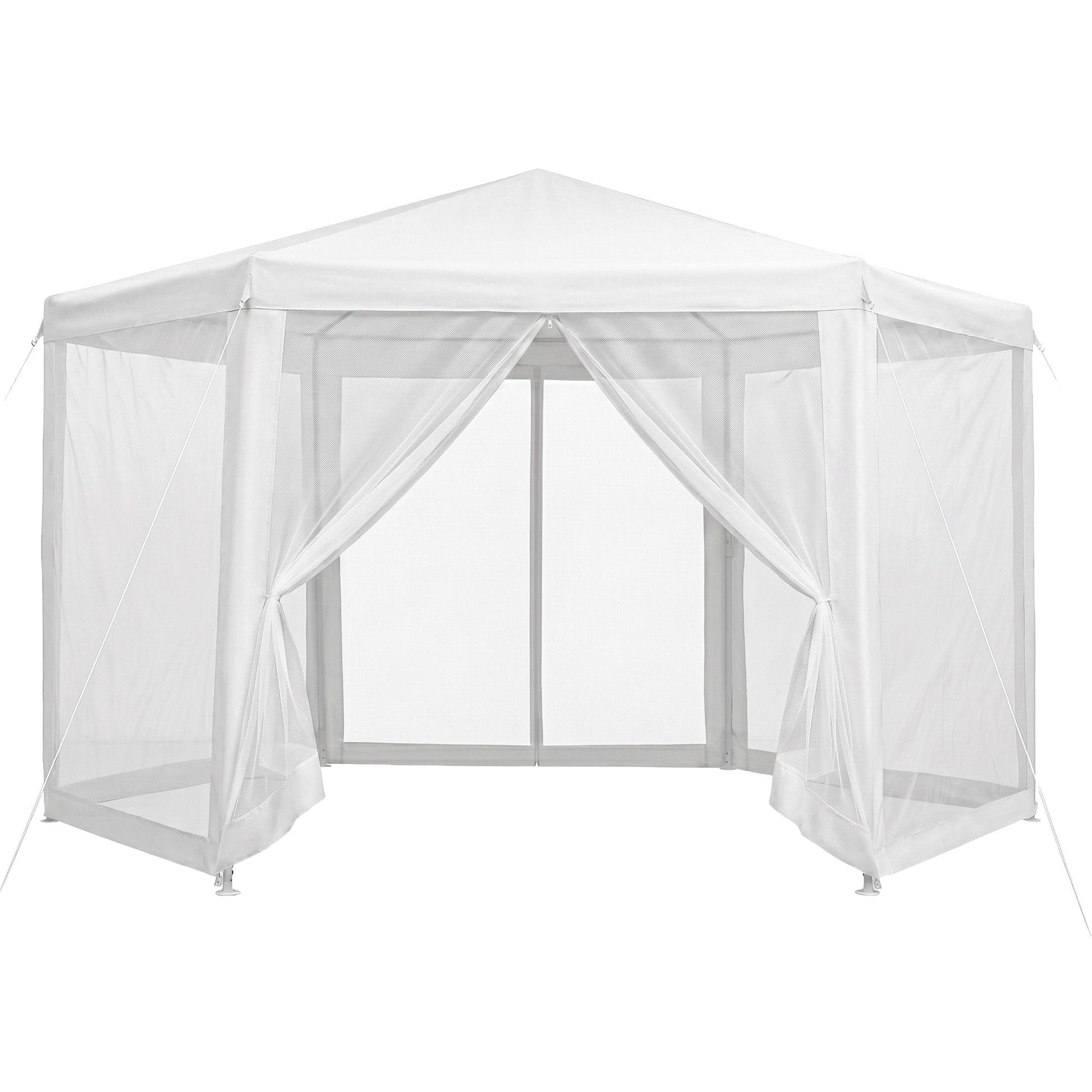 Instahut Gazebo?2x2m Marquee Wedding Party Tent Outdoor Camping Mesh Wall Canopy Shade Gazebos Navy GAZEBO-WED-C-FG-222-WH