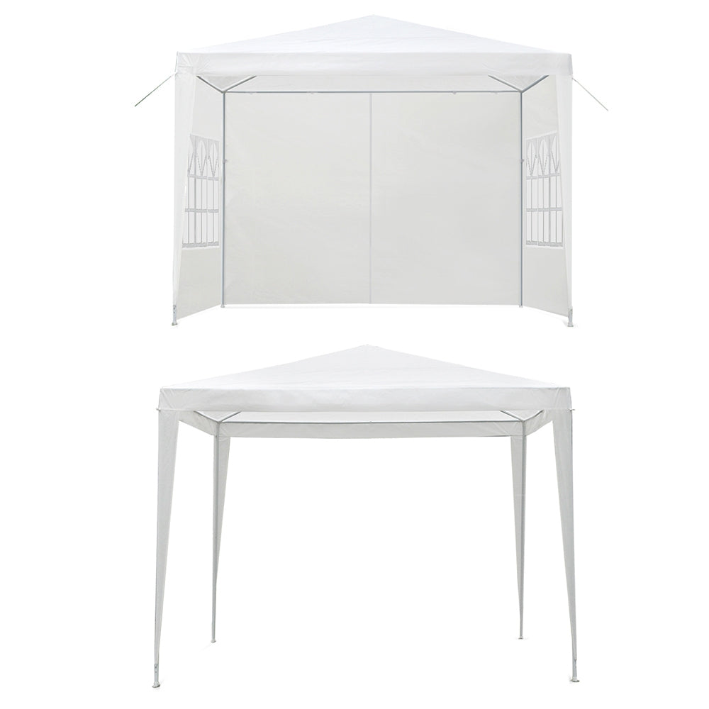 Instahut Gazebo 3x3m Marquee Wedding Party Tent Outdoor Camping Side Wall Canopy Window Panel White GAZEBO-WED-C-FG-3X3-4W-WH