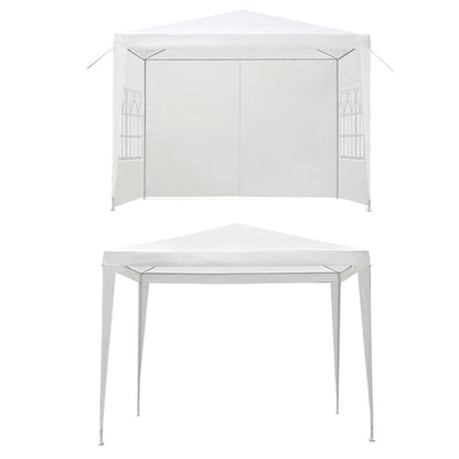 Instahut Gazebo 3x3m Marquee Wedding Party Tent Outdoor Camping Side Wall Canopy Window Panel White GAZEBO-WED-C-FG-3X3-4W-WH