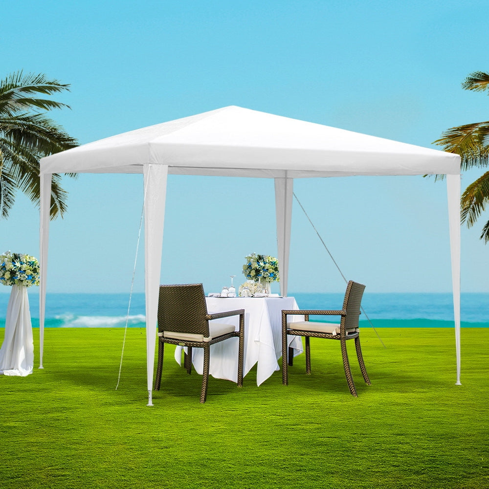 Instahut Gazebo 3x3m Wedding Party Marquee Tent Outdoor Event Camping Canopy Shade White GAZEBO-WED-T-FG-3X3-WH