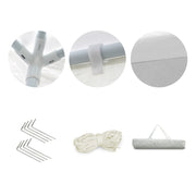 Instahut Gazebo 3x3m Wedding Party Marquee Tent Outdoor Event Camping Canopy Shade White GAZEBO-WED-T-FG-3X3-WH