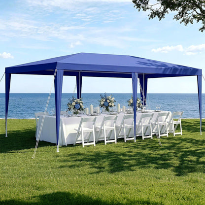 Instahut Gazebo 3x6m Wedding Party Marquee Tent Outdoor Event Camping Canopy Shade Blue GAZEBO-WED-T-FG-3X6-BL