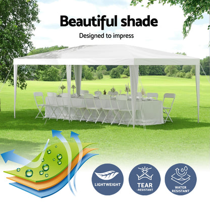 Instahut Gazebo 3x6m Wedding Party Marquee Tent Outdoor Event Camping Canopy Shade White GAZEBO-WED-T-FG-3X6-WH