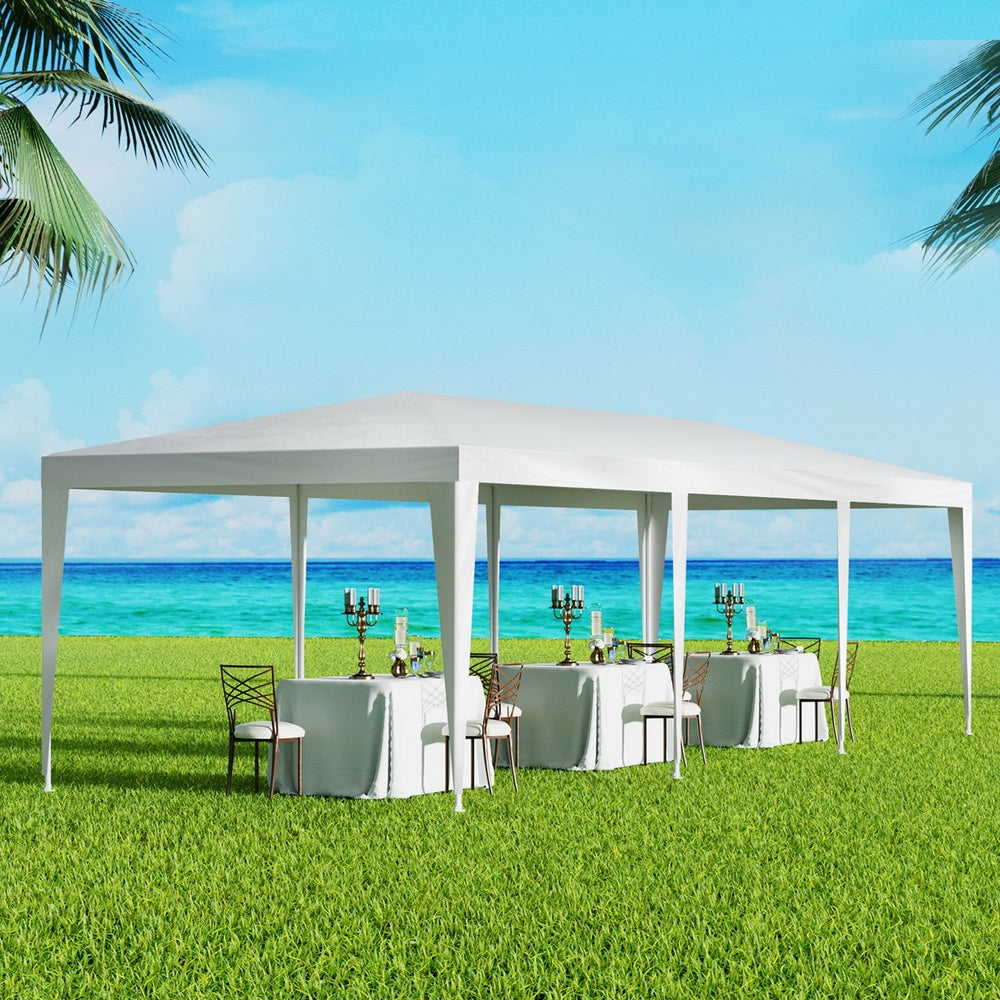 Instahut Gazebo 3x9 Wedding Party Marquee Tent Outdoor Event Camping Shade White GAZEBO-WED-T-FG-3X9-WH