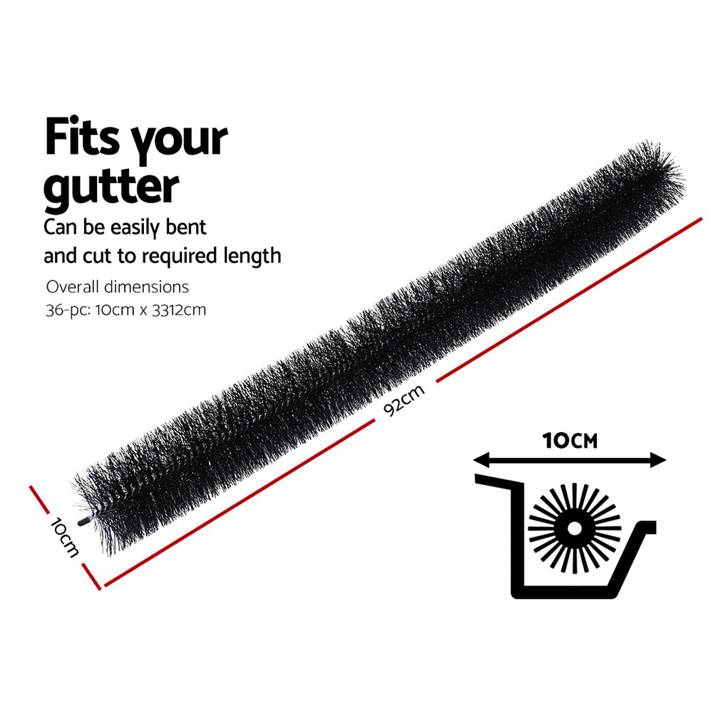 Gardeon Gutter Guard Brush 32M 92X10cm 36PCS GBR-18PCS-16MX2