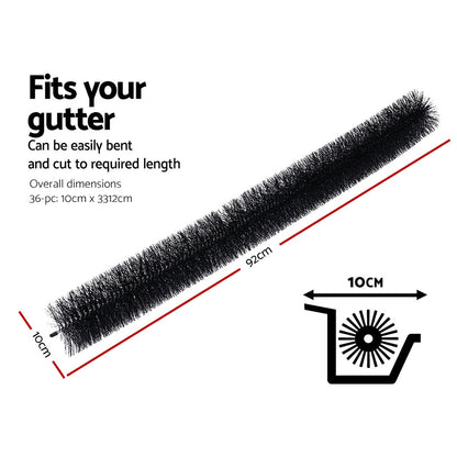 Gardeon Gutter Guard Brush 32M 92X10cm 36PCS GBR-18PCS-16MX2