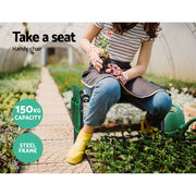 Gardeon Garden Kneeler 3-in-1 Padded Seat Stool Outdoor Bench Knee Pad Foldable GCT-KNEELER-150KG-GN