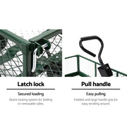 Gardeon Mesh Garden Steel Cart - Green GCT-MESH-360KG-GN