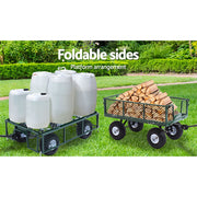 Gardeon Mesh Garden Steel Cart - Green GCT-MESH-360KG-GN