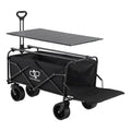 Gardeon Folding Camping Wagon Heavy Duty Utility Cart with Tailgate Table 150L GCT-W-TABLE-86-BK