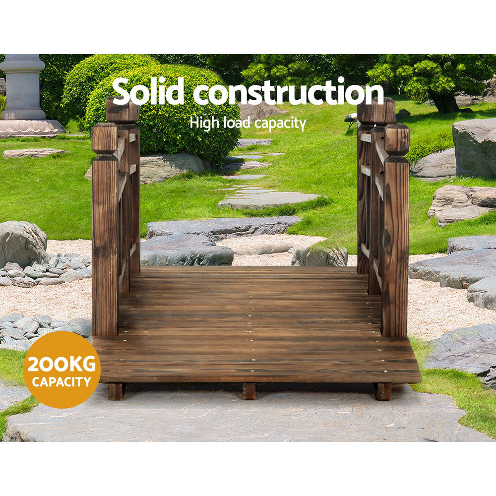 Gardeon Garden Decor Outdoor Ornament Wooden Bridge 150cm GD-BRIDGE-SH2265