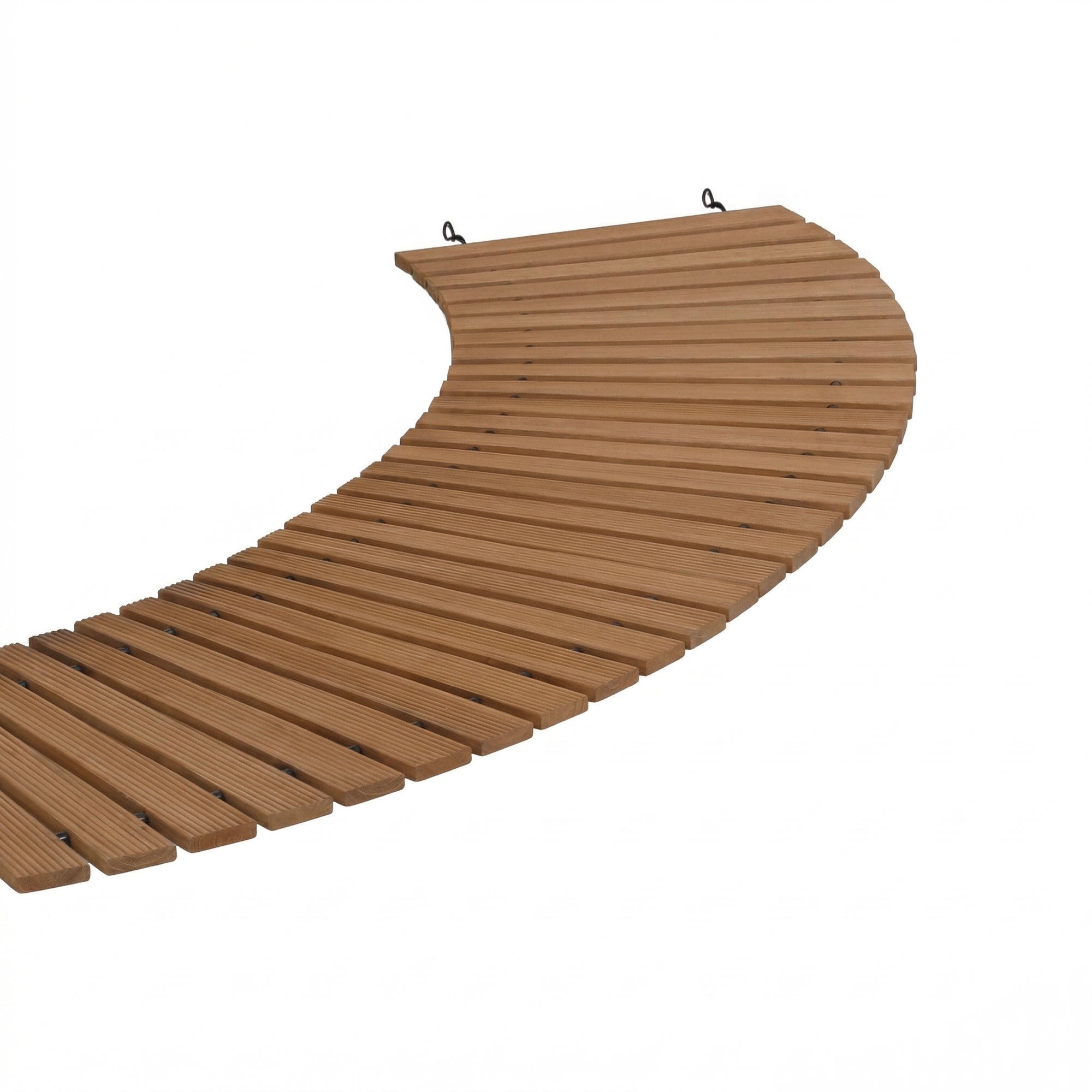 Gardeon 8FT Wooden Garden Pathway Roll-Out Curved Walkway Outdoor Backyard Brown GD-PW-C-8FT-BR