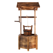 Gardeon Garden Decor Outdoor Ornament Wooden Wishing Well GD-WELL-CC