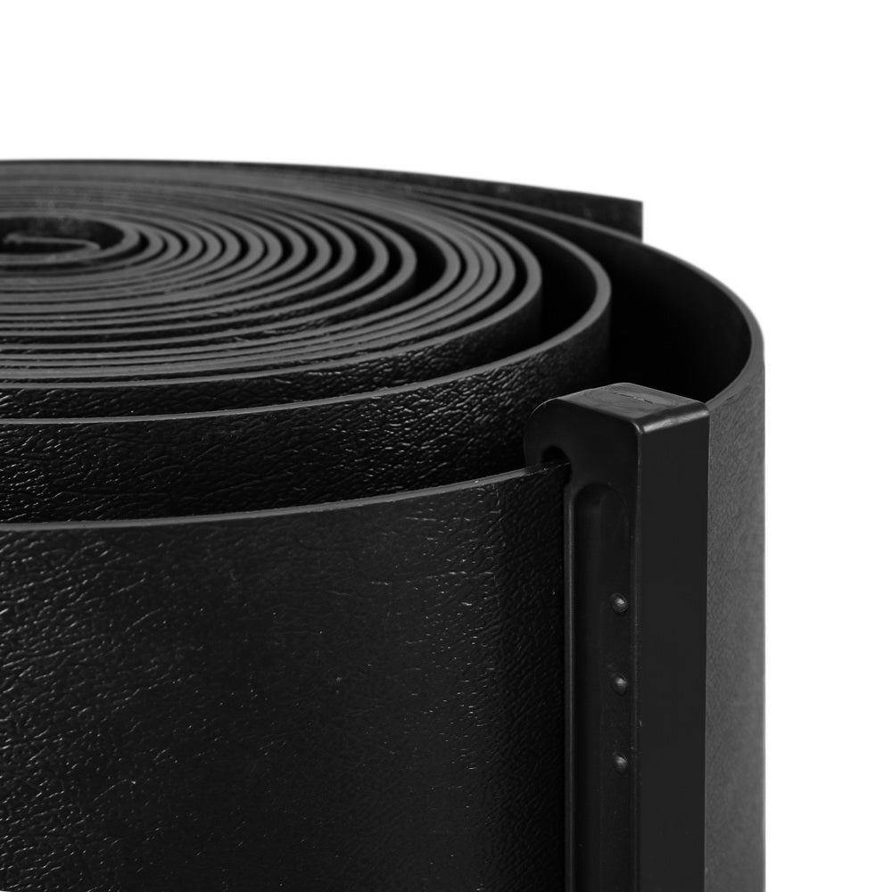 Green Fingers Garden Edging 15CM x 30M Border Support Landscape Edge Black GE-PE-15030-BK