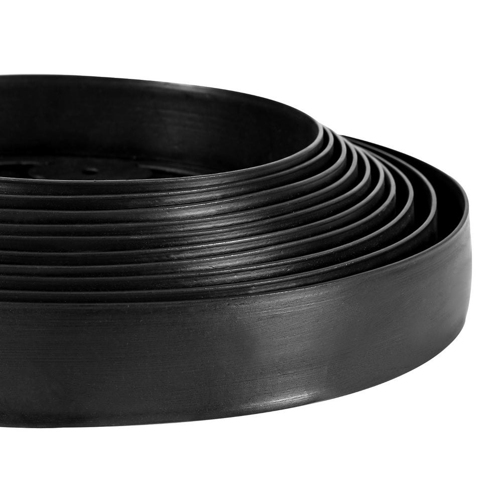 Green Fingers Garden Edging 5CM x 10M Border Support Landscape Edge Black X2 GE-PE-20-BK
