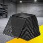 Giantz 20PCS Garage Floor Tiles Interlocking Drainage Non-Slip Tiles Heavy Duty for Workshop Black GFT-40X40-20P-BK