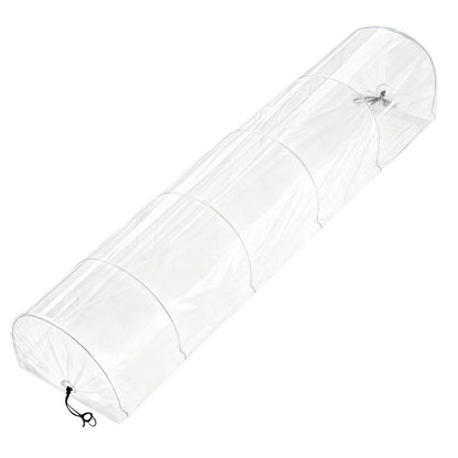 Green Fingers Mini Greenhouse 300x45x30cm Tunnel Clear PVC Steel Frame Portable GH-MINI-2PC-300X45-TP