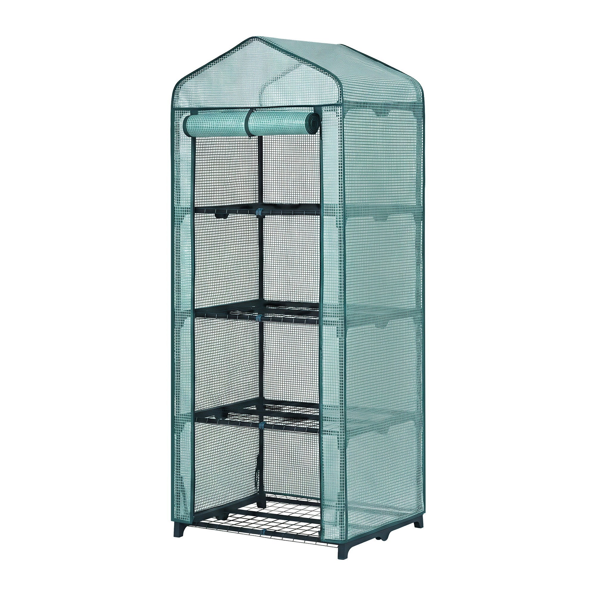 Green Fingers Greenhouse 4 Tiers Mini Green House Garden Bed 1.6x0.7x0.5M GH-MINI-4T-GR