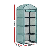 Green Fingers Greenhouse 4 Tiers Mini Green House Garden Bed 1.6x0.7x0.5M GH-MINI-4T-GR