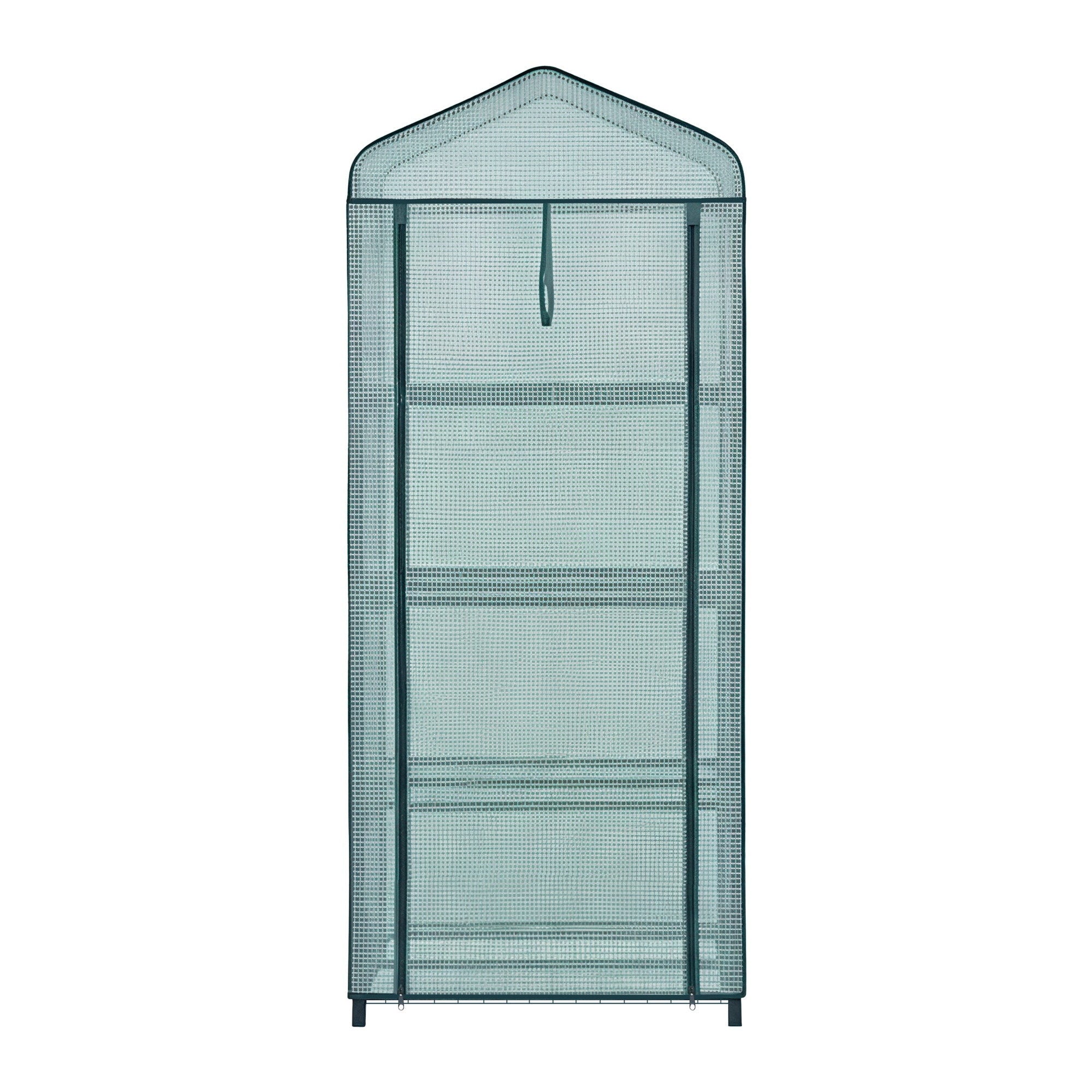 Green Fingers Greenhouse 4 Tiers Mini Green House Garden Bed 1.6x0.7x0.5M GH-MINI-4T-GR