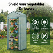 Green Fingers Greenhouse 4 Tiers Mini Green House Garden Bed 1.6x0.7x0.5M GH-MINI-4T-GR