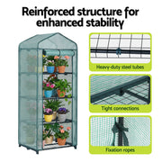 Green Fingers Greenhouse 4 Tiers Mini Green House Garden Bed 1.6x0.7x0.5M GH-MINI-4T-GR