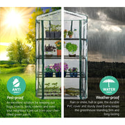 Green Fingers Greenhouse 4 Tiers Mini Green House Garden Bed Planter Box 1.6x0.7x0.5M GH-MINI-4T-TP