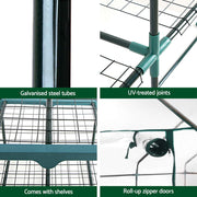 Greenfingers Greenhouse 3 Tiers Mini Green House Garden Bed Planter Box 1.28x0.7x0.5M GH-MINI-F-3T-TP
