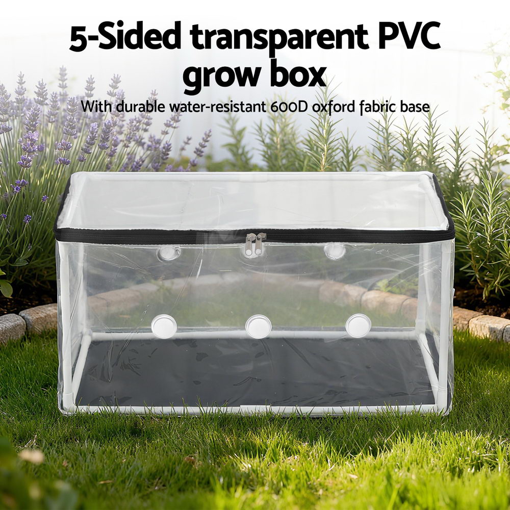 Green Fingers Mini Greenhouse 50x25x25cm PVC Cover for Mushrooms Succulents GH-MINI-F-50X25-TP