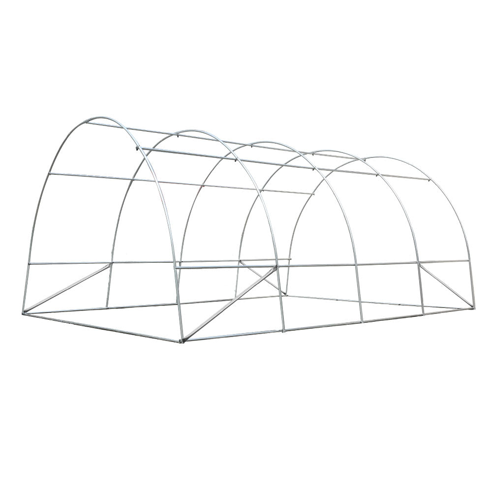 Green Fingers Greenhouse 4x3x2M Walk in Green House Tunnel Plant Garden Shed Dome GH-POLY-E-40X30-D-GR