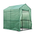 Green Fingers Greenhouse 1.2x1.9x1.9M Walk in Green House Tunnel Plant Garden Shed 4 Shelves GH-WALK-19X12-GR