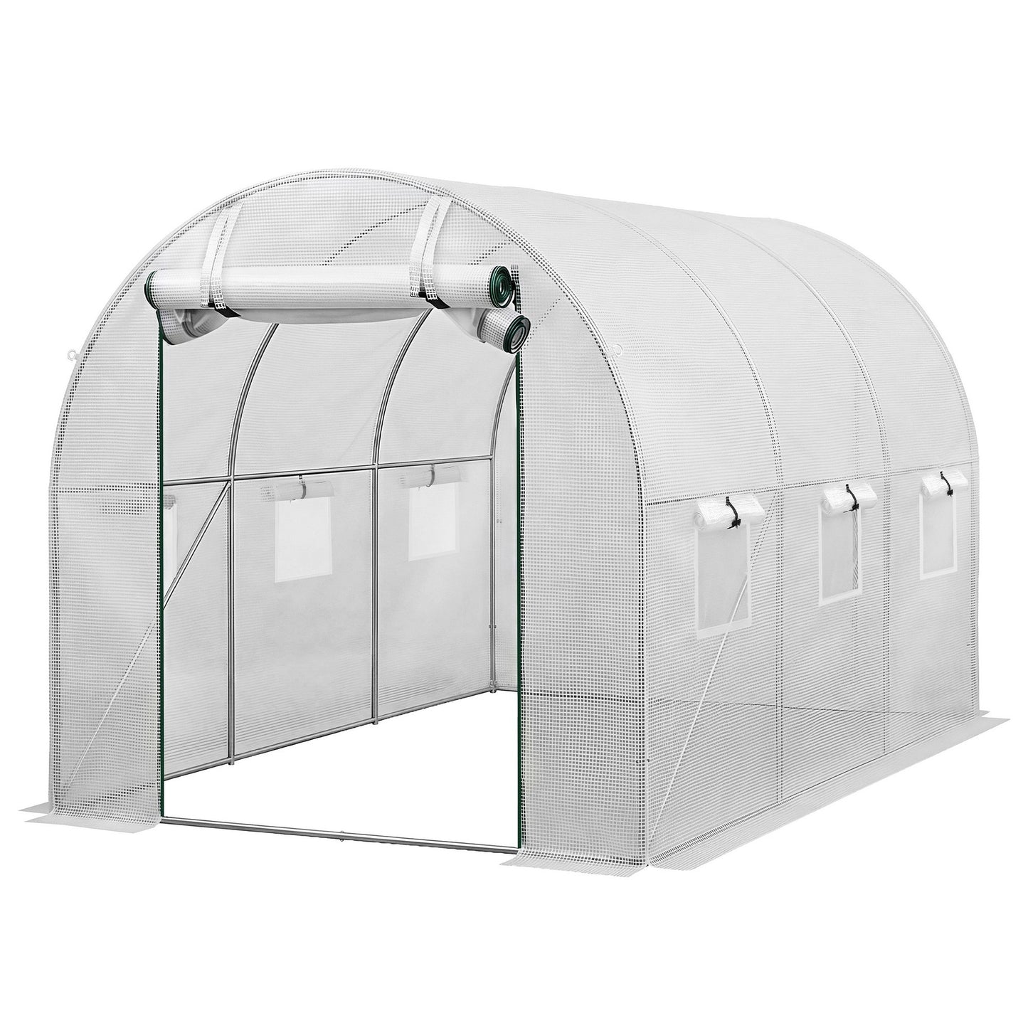 Green Fingers Greenhouse 3x2x2M Walk in Green House White GH-WALK-30X20-WH