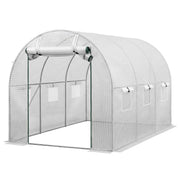 Green Fingers Greenhouse 3x2x2M Walk in Green House White GH-WALK-30X20-WH