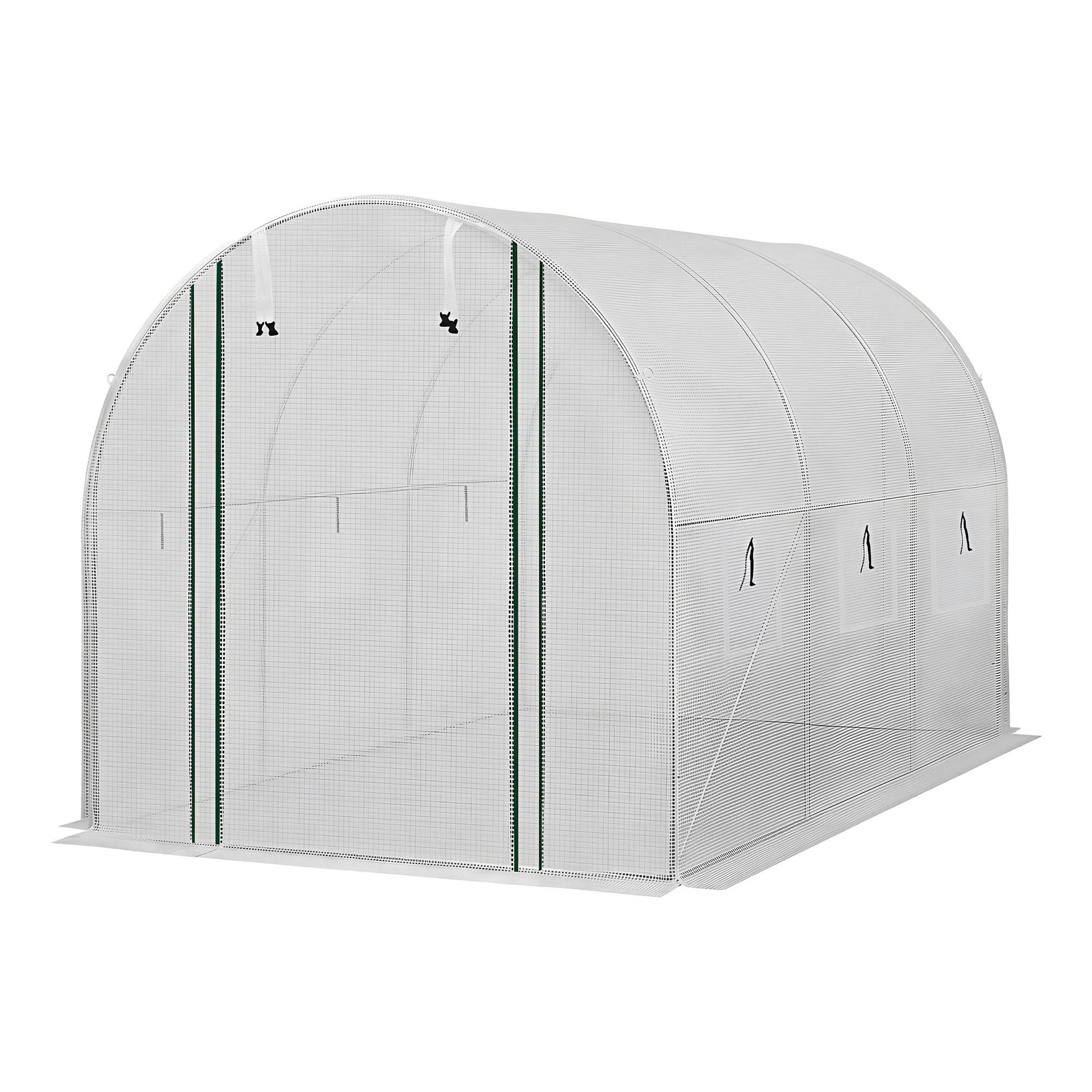 Green Fingers Greenhouse 3x2x2M Walk in Green House White GH-WALK-30X20-WH