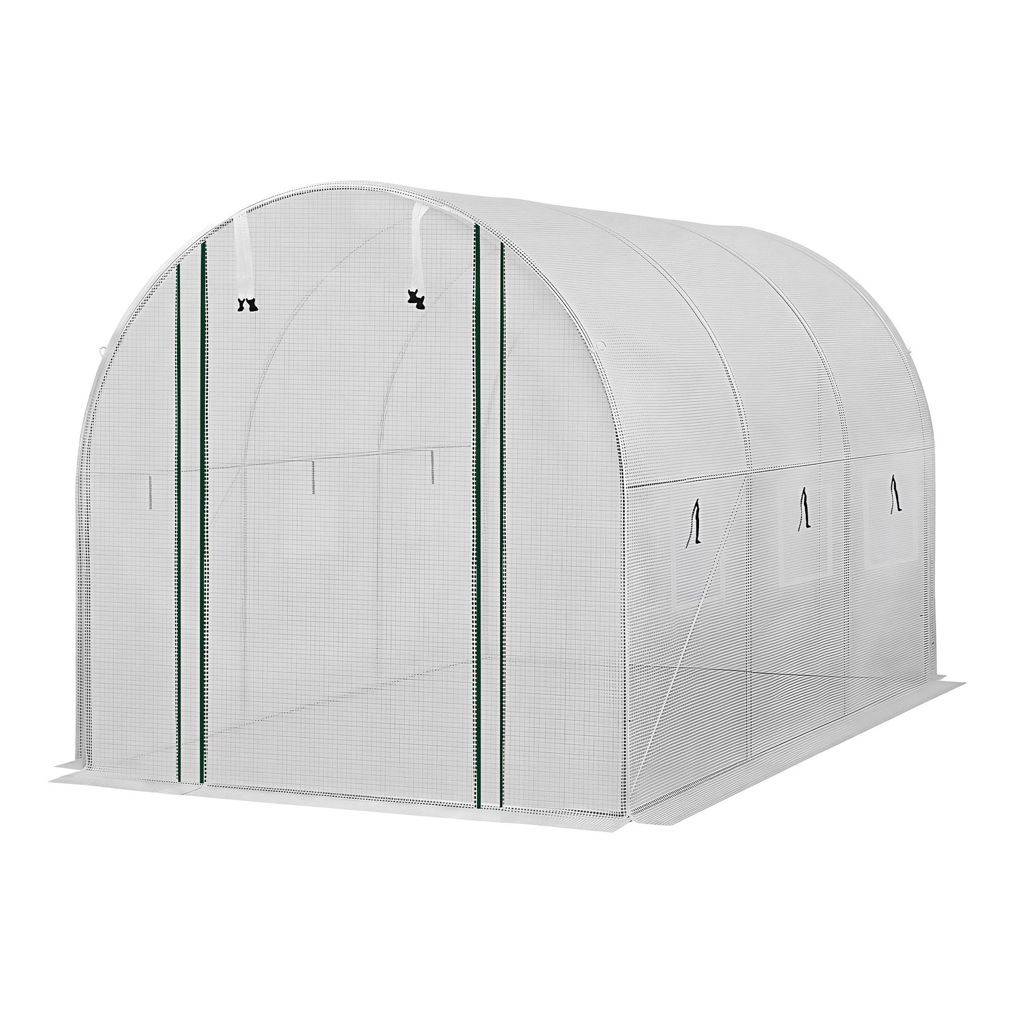 Green Fingers Greenhouse 3x2x2M Walk in Green House White GH-WALK-30X20-WH