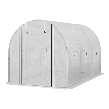 Green Fingers Greenhouse 3x2x2M Walk in Green House White GH-WALK-30X20-WH