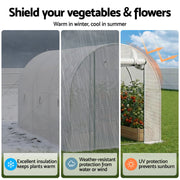 Green Fingers Greenhouse 3x2x2M Walk in Green House White GH-WALK-30X20-WH