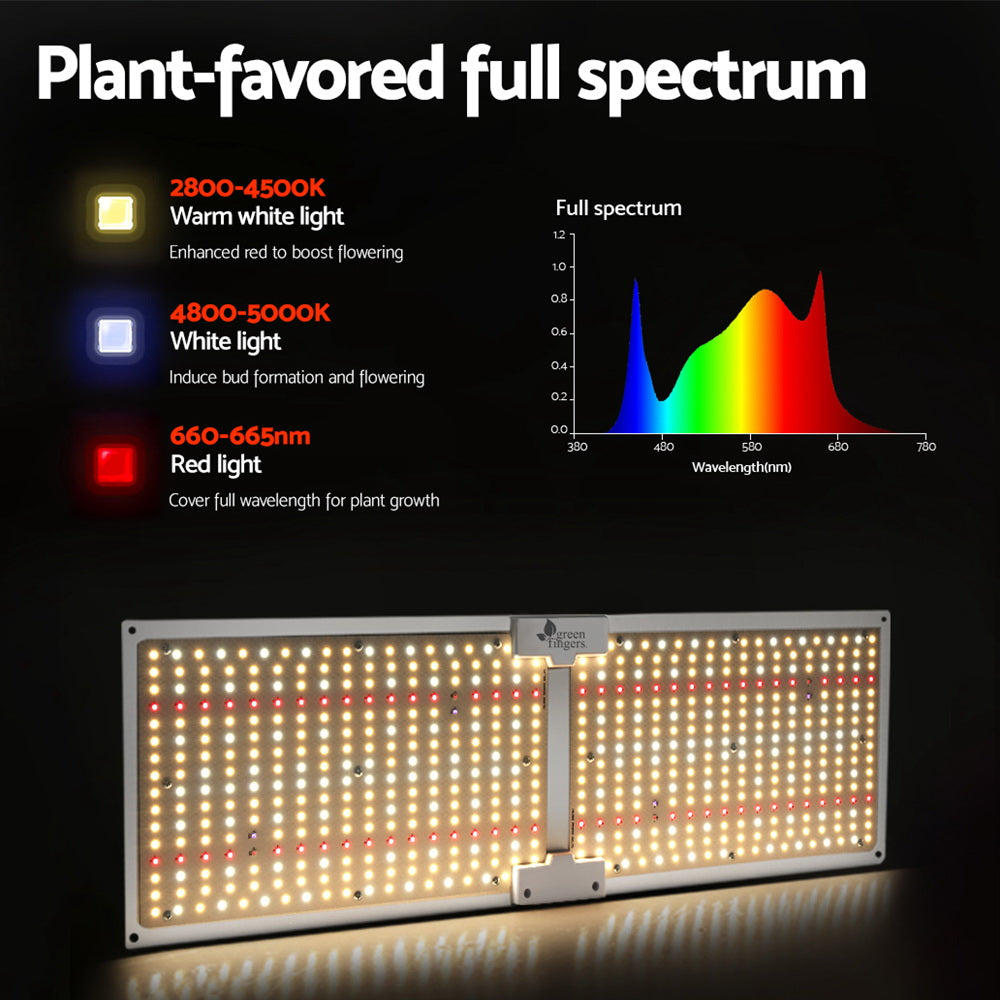 Green Fingers Max 3000W Grow Light LED Full Spectrum Indoor Plant All Stage Growth GL-BOARD-300-DIM